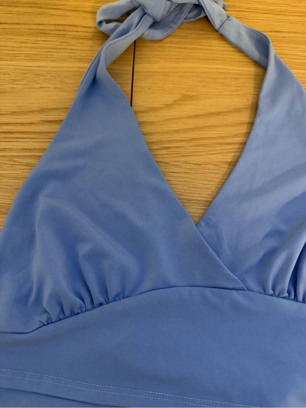 Light Periwinkle Halter Crop Top - Women's - Picture 2 of 5